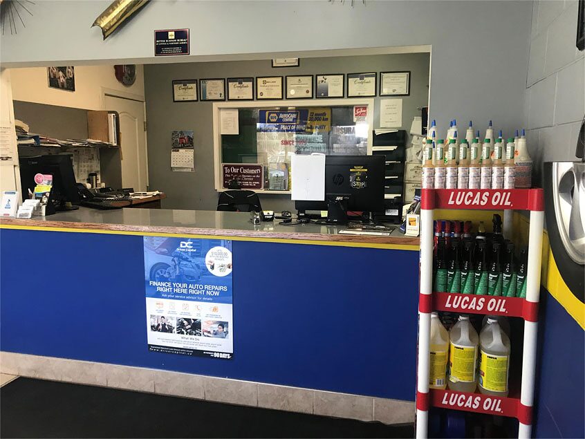 Work underway in the shop
